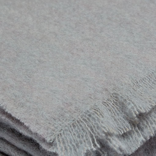 INGUBO Mohair Wool Blanket Throw 180 x 130cm - Cape Mist Grey