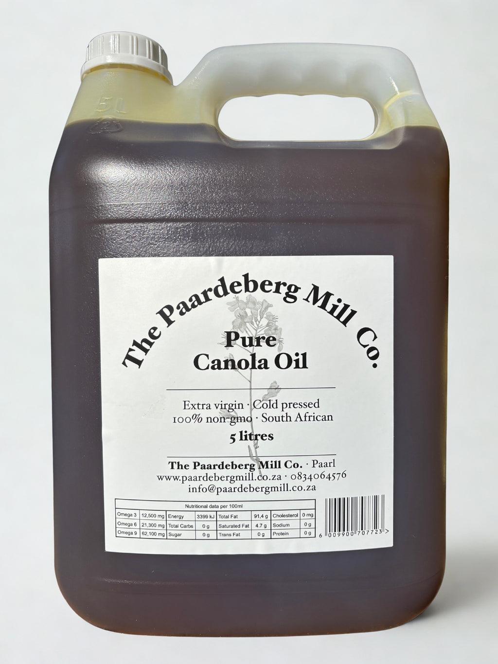 NEW! Introducing The Paardeberg Mill Co. Pure Canola Oil 5L