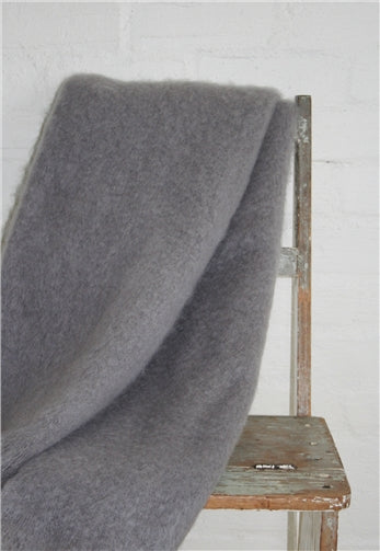 INGUBO Mohair Wool Blanket Throw 180 x 130cm - Cape Mist Grey