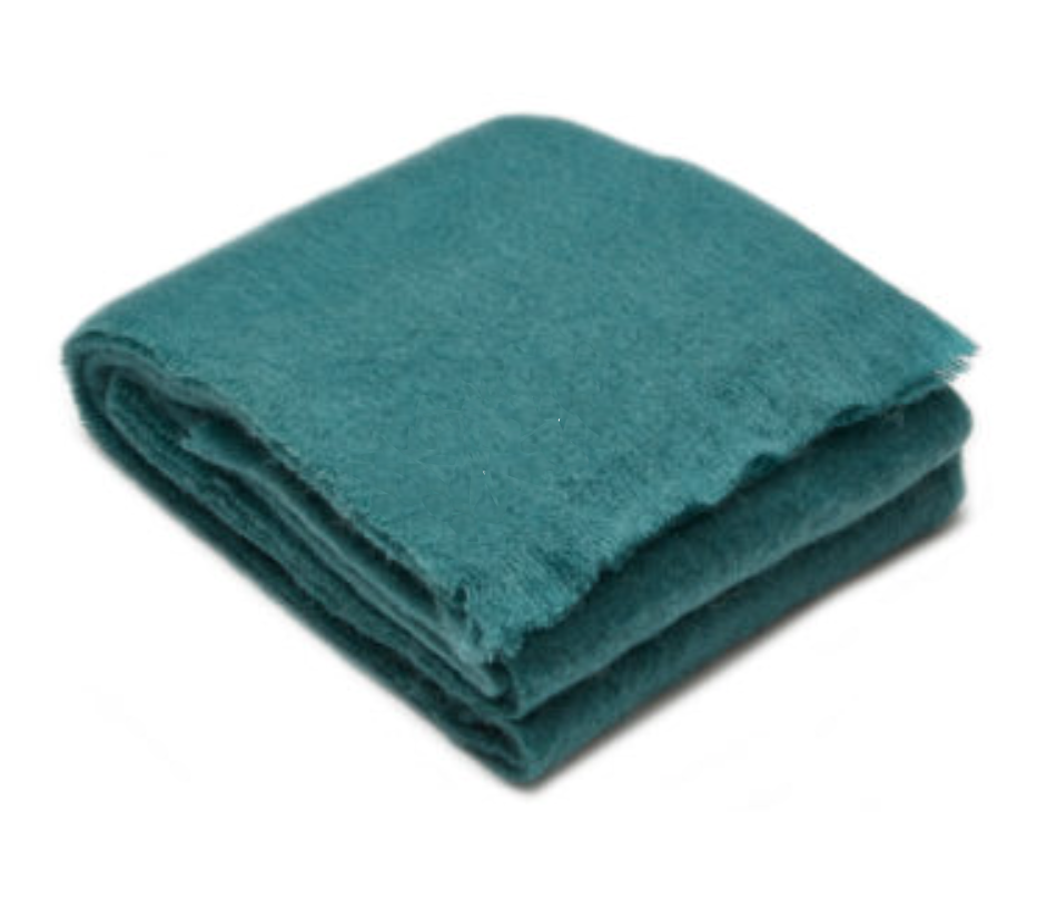 Ingubo Mohair Wool Blanket Throw 180 x 130 cm – Lagoon