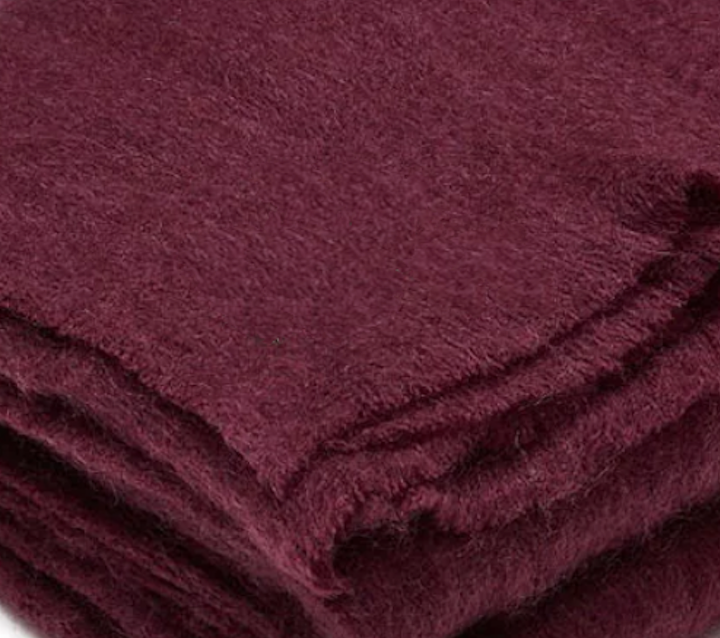 INGUBO Mohair Wool Blanket Throw 180 x 130cm - Winterberry Purple