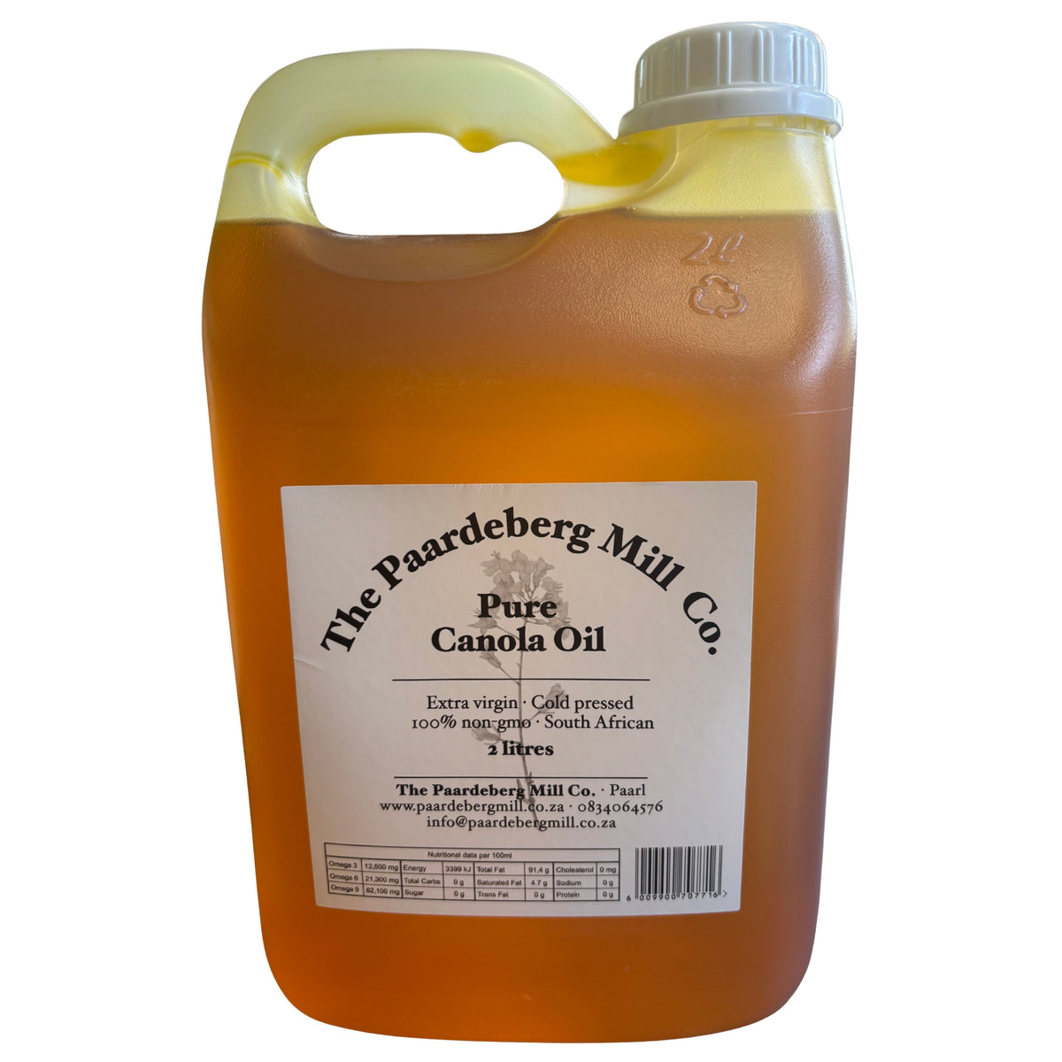 The Paardeberg Mill Co. Pure Canola Oil 2L